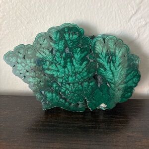 Rare Polished Malachite Slice – Stunning Botryoidal & Feathered Patterns